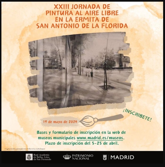 Pulsa para ampliar XXIII Jornada de Pintura al Aire Libre en la Ermita de San Antonio de la Florida 2024 - Madrid