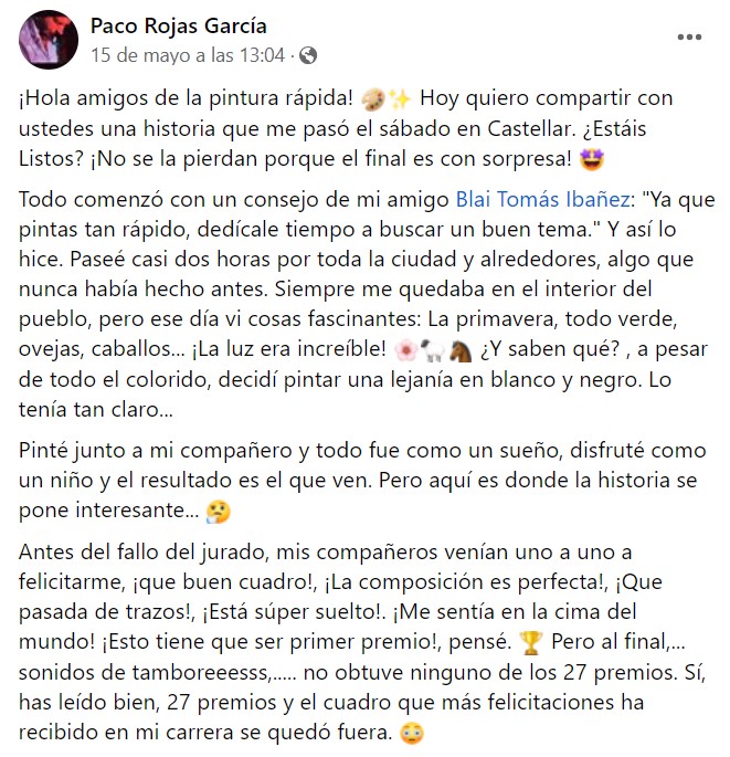 Pulsa para ampliar Hoy quiero compartir con ustedes una historia que me pasó el sábado en Castellar