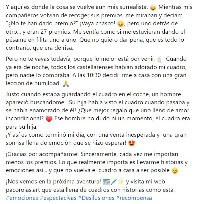 Pulsa para ampliar Hoy quiero compartir con ustedes una historia que me pasó el sábado en Castellar