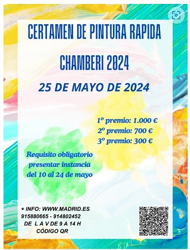 Pulsa para ampliar I Certamen de Pintura Rápida de Chamberí 25 mayo 2024