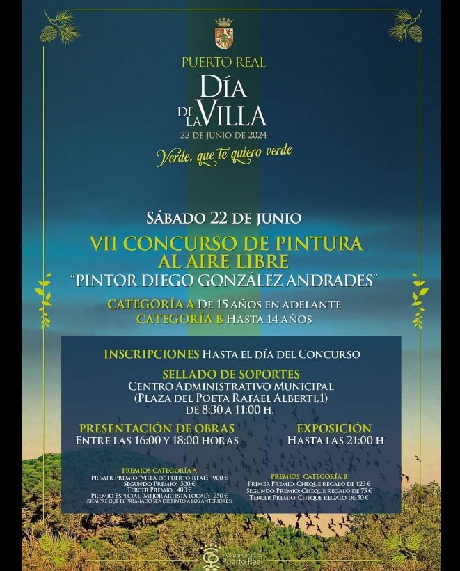 Pulsa para ampliar VII Concurso de Pintura al Aire libre =Diego González Andrades= en Puerto Real - Cádiz