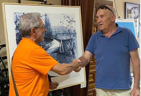 Pulsa para ampliar Entrega del 2º premio a José Antonio Campos Martín