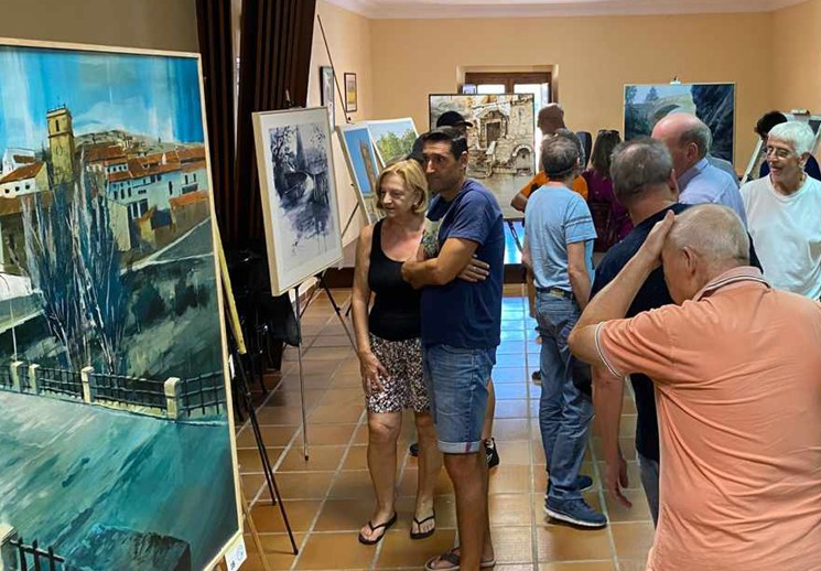 Pulsa para ampliar Gran éxito de artistas y público en el I Certamen de pintura rápida de Formiche Alto