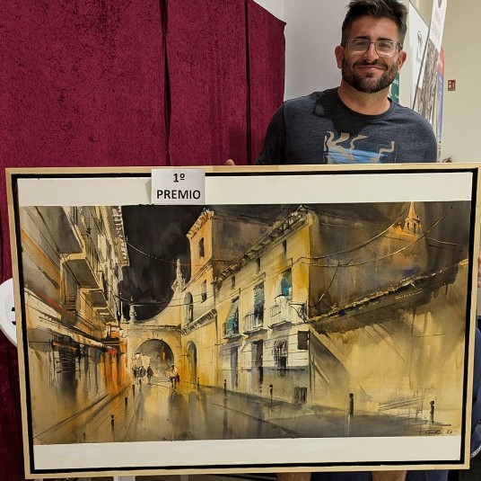 Entrega del 1º premio a Adrián Marmolejo