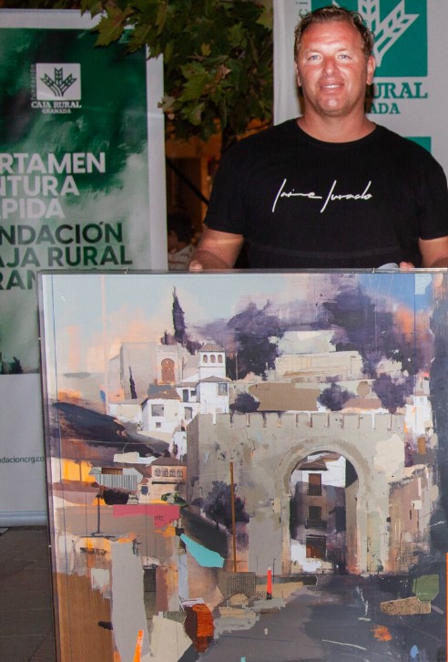 Entrega del 3º premio de1.800 € a Jaime Jurado Cordón