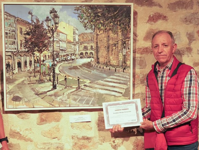 Pulsa para ampliar Entrega del 4º premio de 500 euros a Severiano Monge Ormaechea