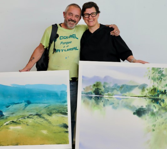 Manuel Ángel Serantes LOLO con Isabel Seidell 