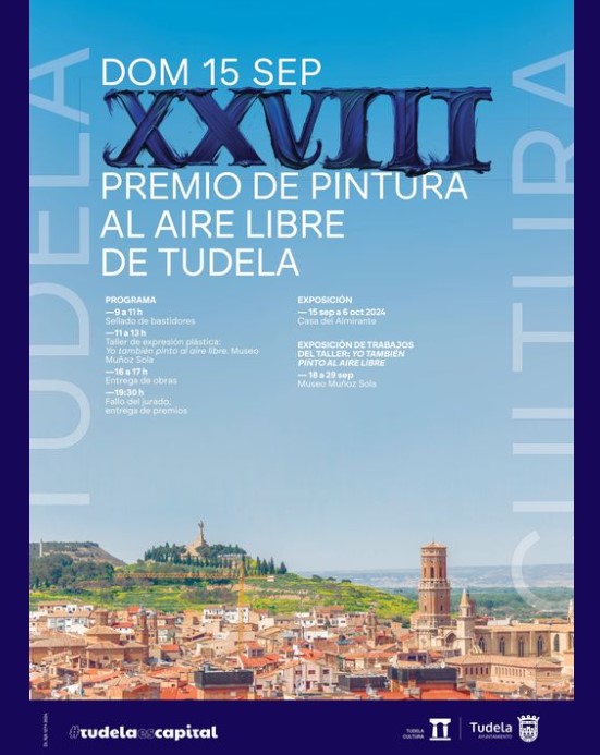 Pulsa para ampliar 28º Premio de Pintura al Aire Libre de Tudela 2024 celebrado el domingo 15 de septiembre