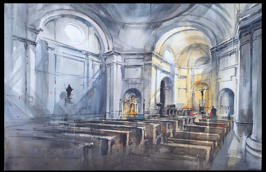 Pulsa para ampliar 3º premio Certamen de pintura al aire libre =Godofredo Ortega Muñoz=San Vicente de Alcántara, Badajoz