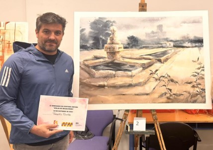 Entrega del 3º premio de 500 € a Roberto Barba-ROBE