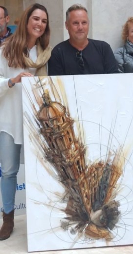 Entrega del 1º Premio II Concurso de Pintura Rápida al Aire Libre Ciudad de Málaga