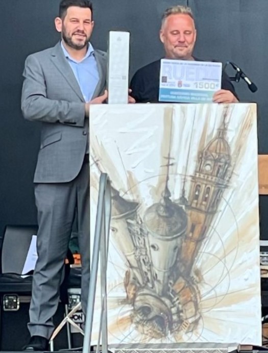 Entrega del 1º Premio II Concurso Nacional de Pintura Rápida Villa de Rueda