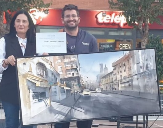 Pulsa para ampliar Entrega del 1º premio de 1.100 € a Adrián Marmolejo Clarhed