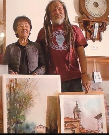 Pulsa para ampliar De izquierda a derecha Keiko Hoshino, de Japón y Luis Fernández, de Elizondo
