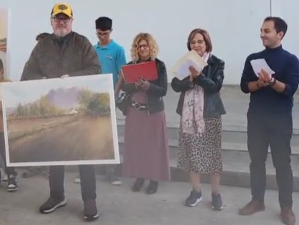 Pulsa para ampliar Entrega del 5º premio a Jerónimo López Perea
