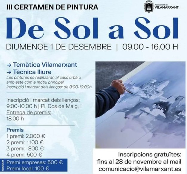 III Certamen de Pintura De Sol a Sol en Vilamarxant - Valencia