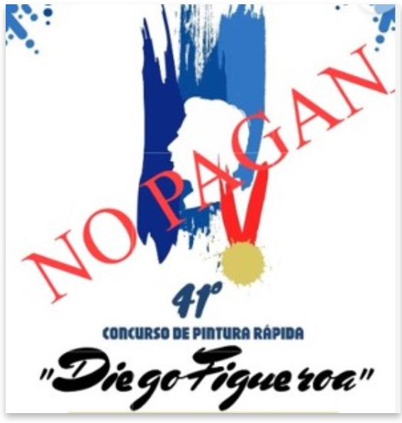 A un año de haber participado en la 40º edición del Concurso de Pintura Rápida Diego Figueroa de Jaén seguimos sin recibir el pago correspondiente