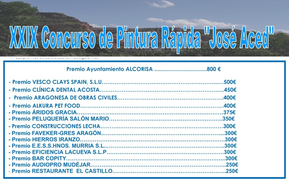 Pulsa para ampliar XXIX Certamen Internacional de Pintura Rápida al Aire Libre =José Aced=