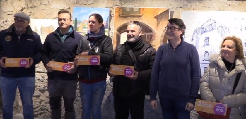 Todos los premiados en el XXXV Concurso de pintura rápida Joan Campoy de Capellades 2024