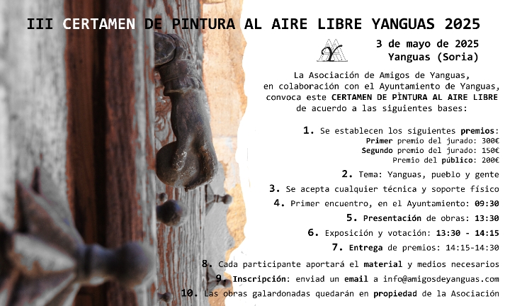 III CERTAMEN DE PINTURA AL AIRE LIBRE DE YANGUAS (SORIA)