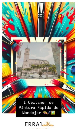 I Certamen de Pintura al Aire Libre de Mondéjar Asociación Etnográfica ERRAJ el sábado 29 de marzo