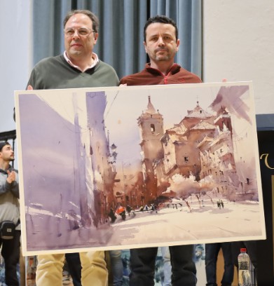 Entrega del 3º premio al Pintor Alfredo López   www.facebook.com/groups/596547373746974/