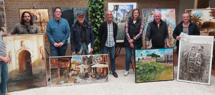 Pulsa para ampliar Los premiados, por la izquierda: Javier Martín Aranda, Blai Tomas Ibáñez, Antonio Cantero Tapia y Emiliano Vozmediano López