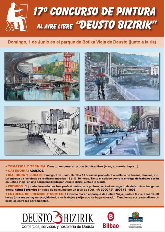 Pulsa para ampliar 17º CONCURSO DE PINTURA AL AIRE LIBRE =DEUSTO BIZIRIK=