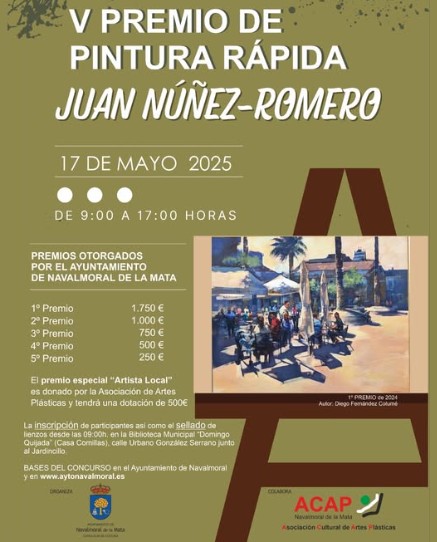 Pulsa para ampliar V Certamen de Pintura Rápida Juan Núñez Romero Navalmoral de la Mata