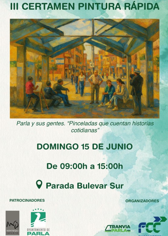 Pulsa para ampliar El domingo 15 de junio se celebró el III Certamen de Pintura Rápida de Tranvía de Parla