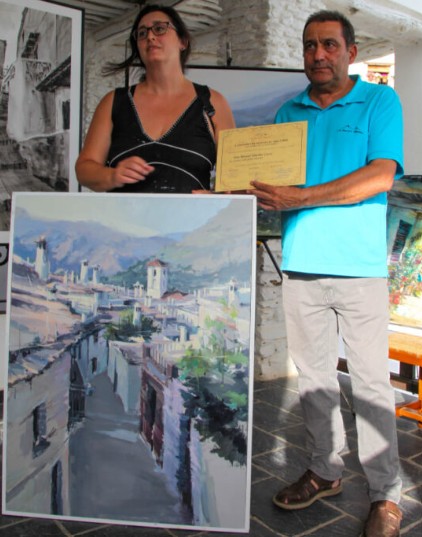 Pulsa para ampliar Entrega del 2º premio a Ana María Sánchez Lucas, de Almería.