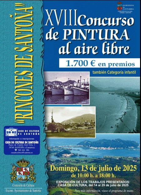 Pulsa para ampliar XVIII CONCURSO DE PINTURA AL AIRE LIBRE “RINCONES DE SANTOÑA” - CANTABRIA