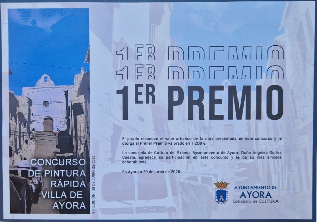 Pulsa para ampliar DIPLOMA 1º premio Fernando Casanova Escorihuela