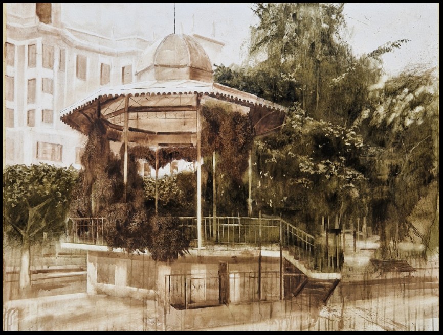 Pulsa para ampliar = El templete = 116 x 90 cm.