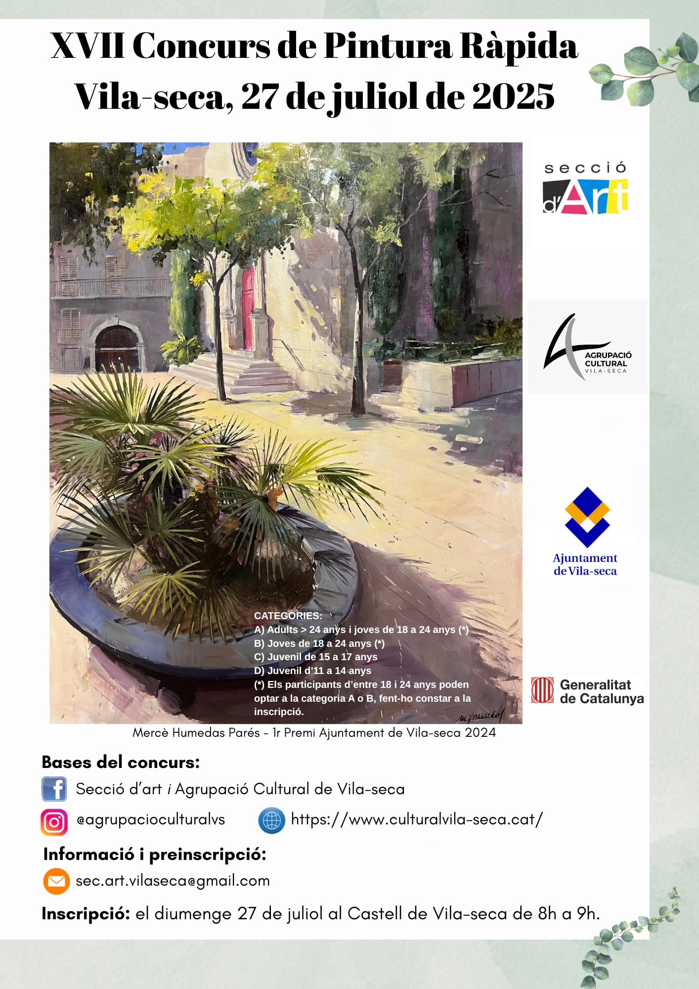 Pulsa para ampliar XVII CONCURSO DE PINTURA RÁPIDA DE VILA-SECA - Tarragona