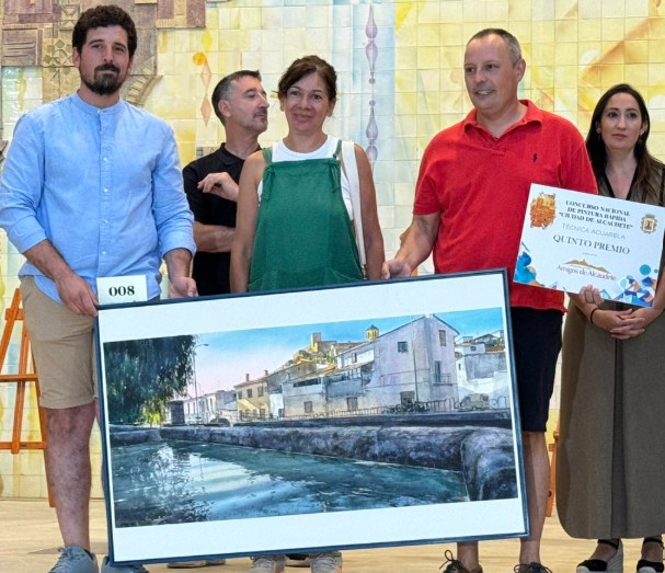 Entrega del 5º Premio de acuarela a Pablo Rubén López Sanz