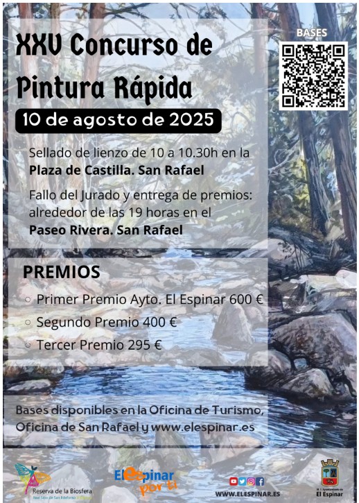 XXV Concurso de Pintura Rápida de San Rafael del Espinar - Segovia
