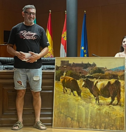 Pulsa para ampliar Entrega del 2º Premio de 700 euros a Alberto David Fernández Hurtado
