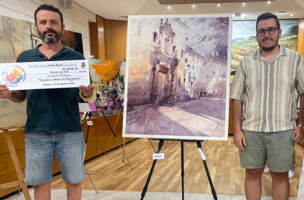 Pulsa para ampliar Entrega del 4º Premio de 600 € a José María Díaz Martínez.