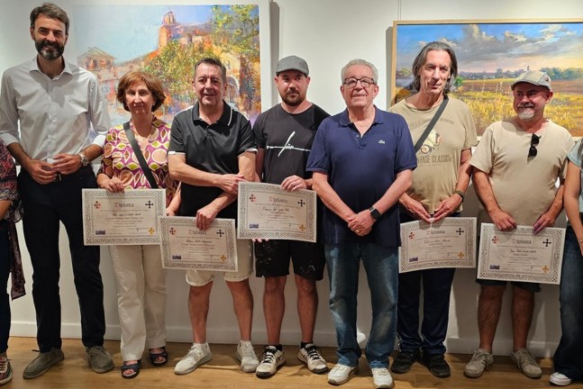 Pulsa para ampliar Todos los premiados. Por la izquierda los dos premios locales