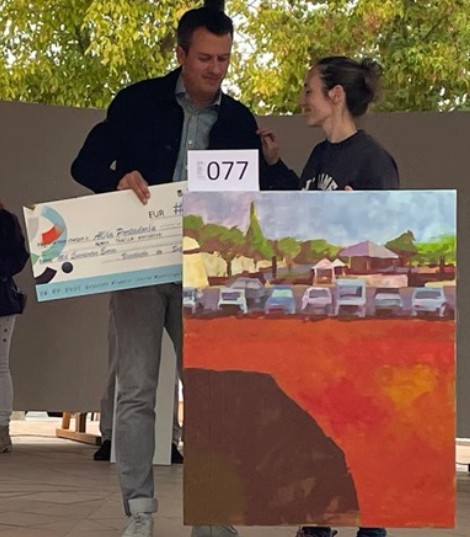 Pulsa para ampliar Entrega del 2º premio a Andrea Padilla Mondejas.