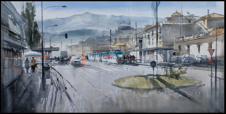 Pulsa para ampliar 2º premio en el Certamen de pintura al aire libre AQA Albolote 2025