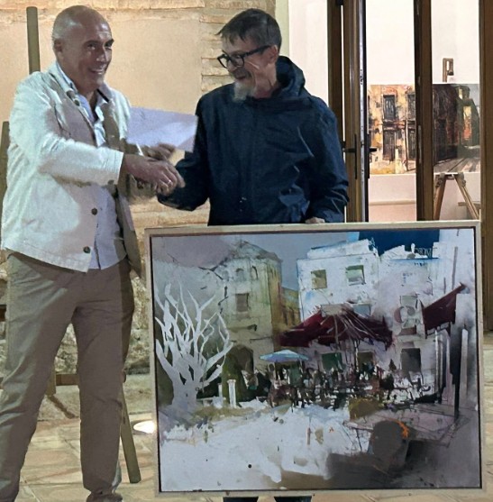 Pulsa para ampliar Entrega del 4º premio, de 600 € a Alberto Márquez Ruiz (Alicante)