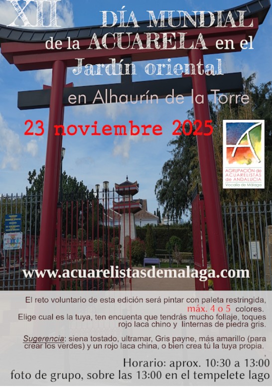 XII Día Mundial de la Acuarela con ACUMÁLAGA