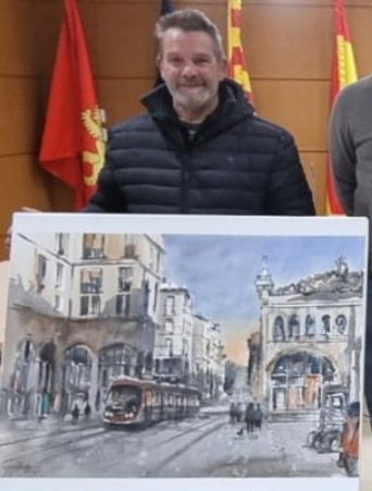 Entrega del 2º premio de 400 € a Abel Florido Gandullo