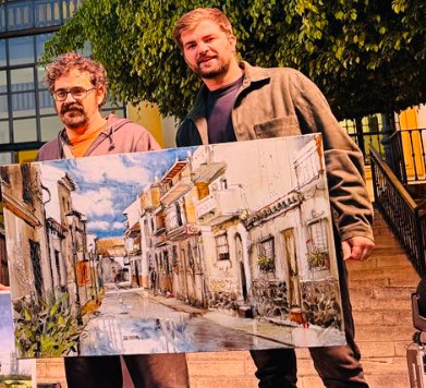 Pulsa para ampliar Entrega del 1º premio de la Asociación de Vecinos a Miguel Linares Ríos