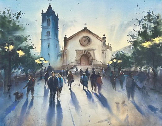 Pulsa para ampliar 3º premio de 300 € Alejandro Pérez Murillo por Iglesia del Rosario