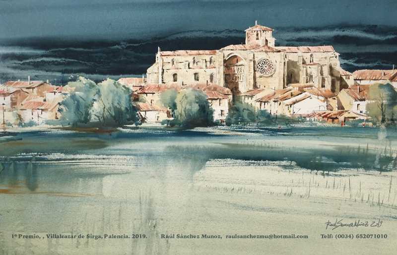primer-premio-en-el-i-concurso-de-pintura-rapida-de-villalcazar-de-sirga-para-raul-sanchez