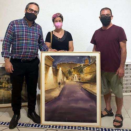 el-polemico-cuadro-sin-firmar-premiado-en-el-xxi-certamen-de-pintura-rapida-nocturna-angel-lizcano-monedero-de-alcazar-de-san-juan-ciudad-real