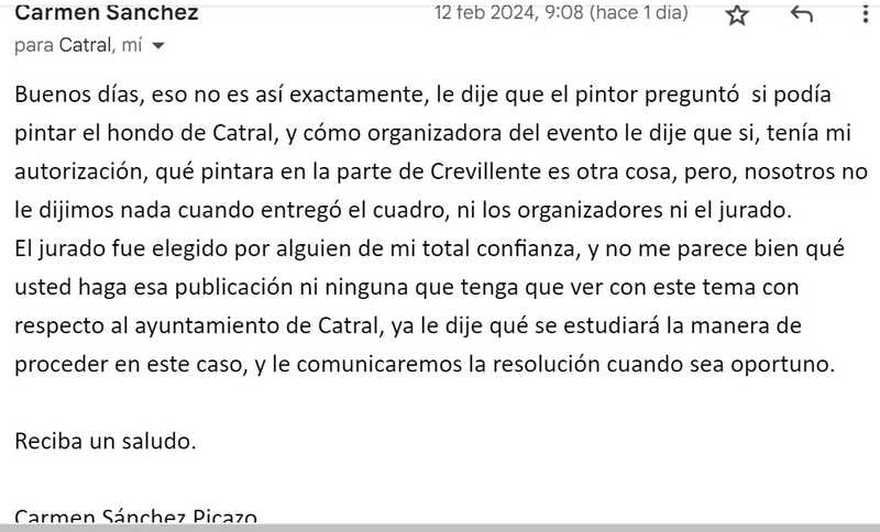 carta-de-la-concejala-de-cultura-y-educacion-de-catral-sobre-el-plagio-del-primer-premio-del-certamen-nacional-de-pintura-al-aire-libre-rincones-de-catral